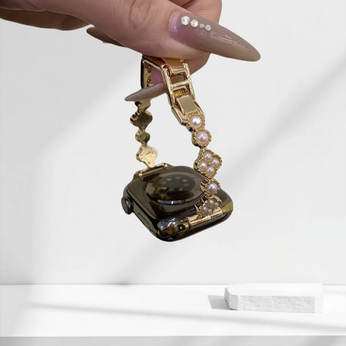 Alloy & Artificial Pearls Band